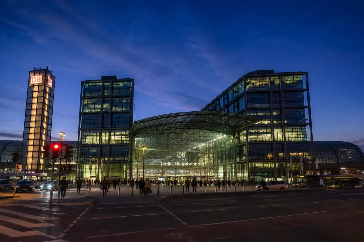 Berlin Potsdamer Platz Bahnhof Nacht